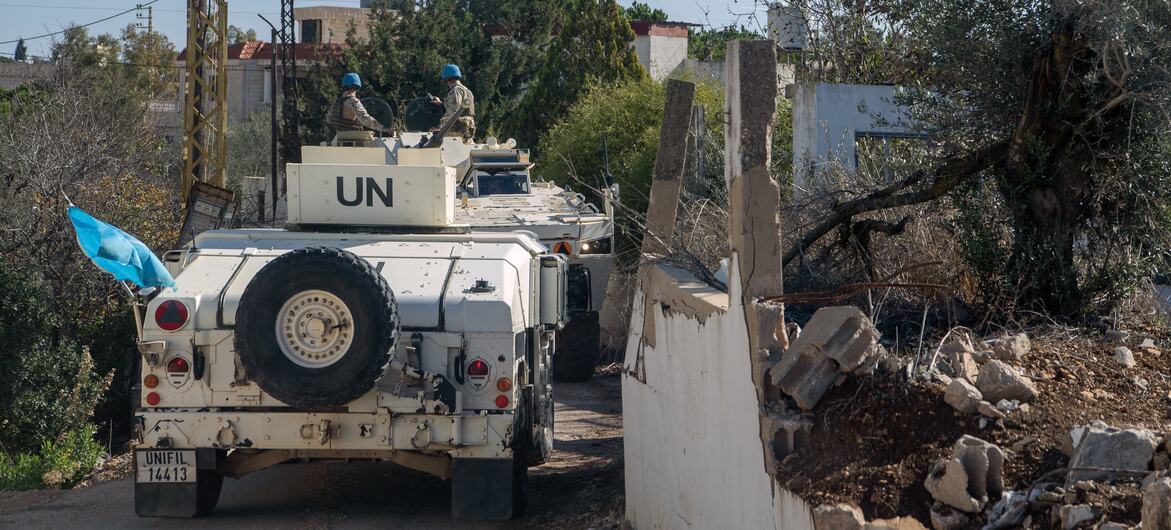 A UNIFIL patrol in southern Lebanon