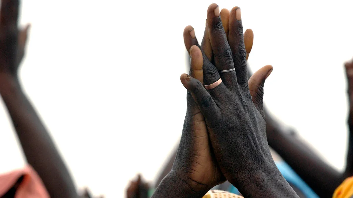 Hands in the air