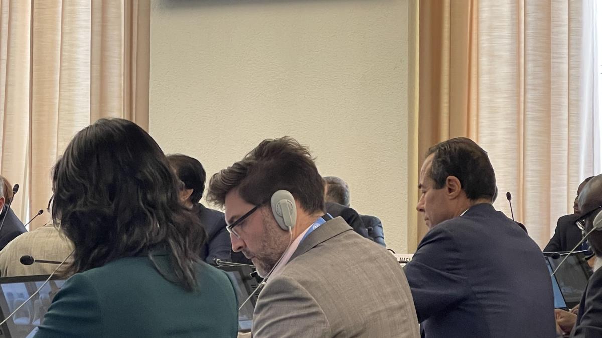 A view of the General Cooperation Meeting between the United Nations and the Organization of Islamic Cooperation.