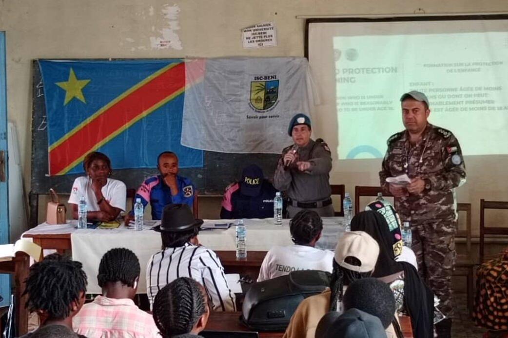 Beni : la police de la MONUSCO sensibilise 500 étudiants aux dangers des violences basées sur le genre