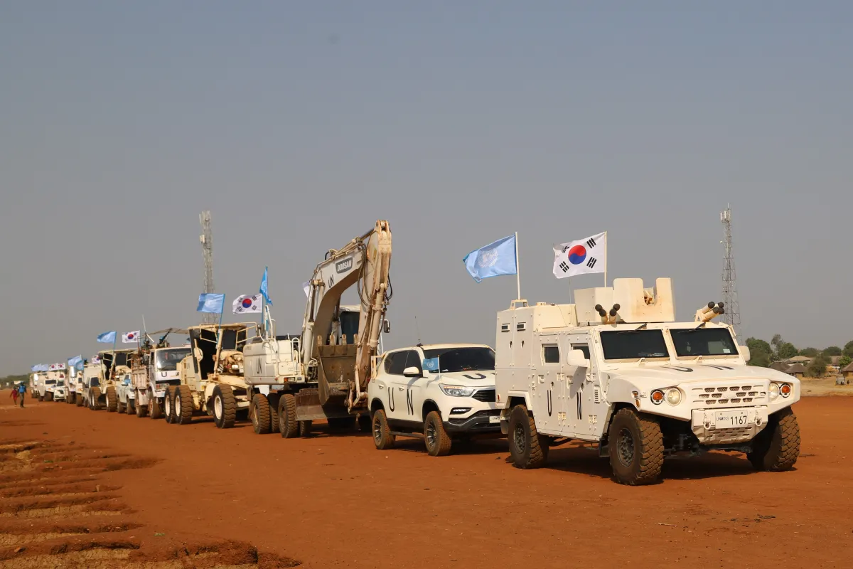 UN Peacekeeping UNMISS South Sudan Road Pibor Bor