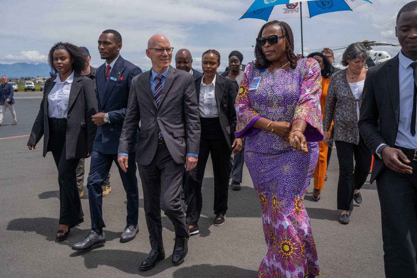 James Swan arrivant à Goma