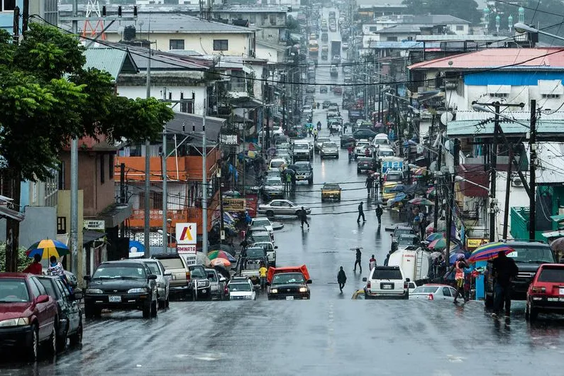 Downtown Monrovia, Liberia.