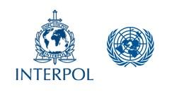 Logos for Interpol and the United Nations