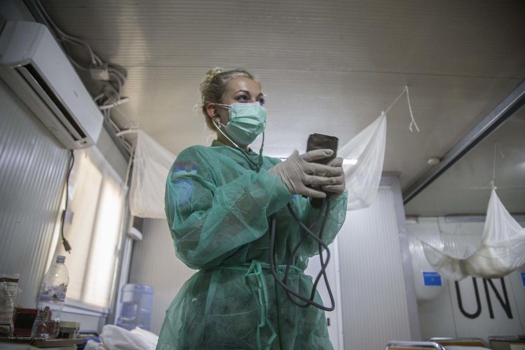 Nema Naslova (28) from Serbia serves as a nurse with MINUSCA.